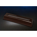 Dark Rosewood Slotted Base for 1/2" Glass (7-1/4 x 1-3/8")